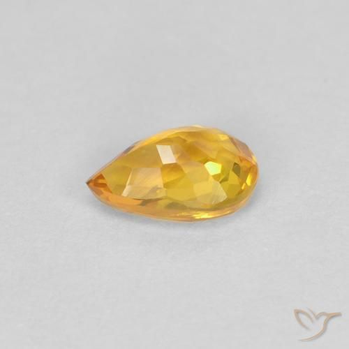 0.46克拉天然蓝宝石，梨形，VVS