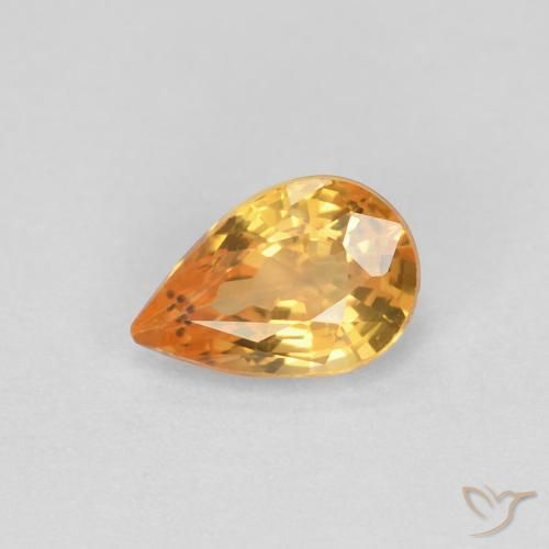 0.61克拉天然蓝宝石，梨形，VVS