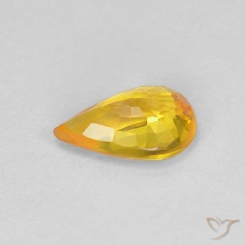 0.47克拉天然蓝宝石，梨形，VVS