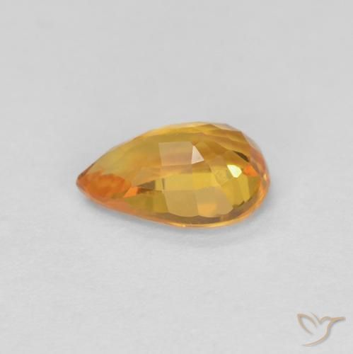 0.54克拉天然蓝宝石，梨形，VVS