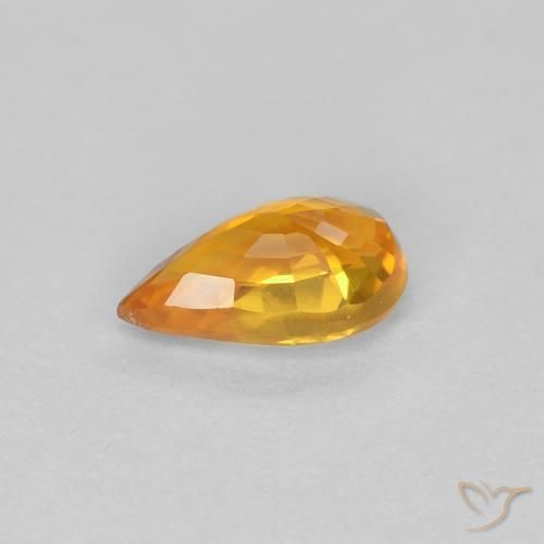 0.52克拉天然蓝宝石，梨形，VVS