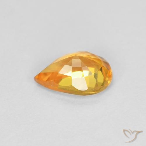 0.58克拉天然蓝宝石，梨形，VVS