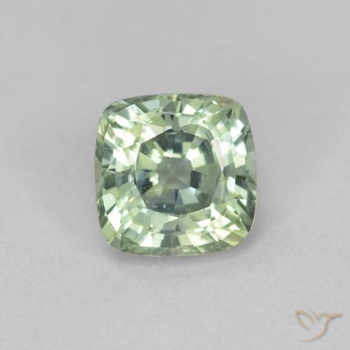 0.97ct 天然 浅绿色 蓝宝石, 软垫, VVS