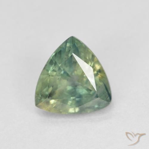 0.96ct 天然 彩色 蓝宝石, 胖三角形, VS