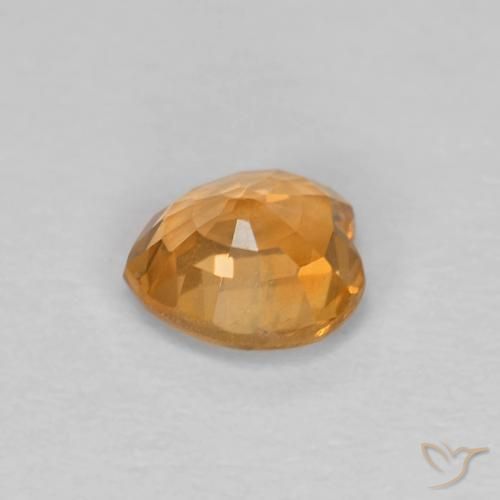 0.49克拉天然蓝宝石，心形，VVS