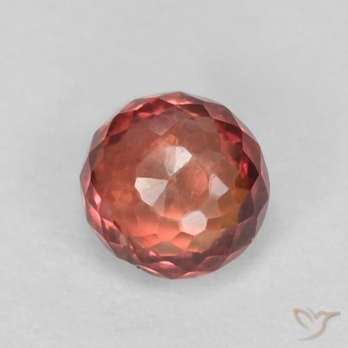 0.41ct 天然 覆盆子粉 蓝宝石, 圆形的, VVS-VS