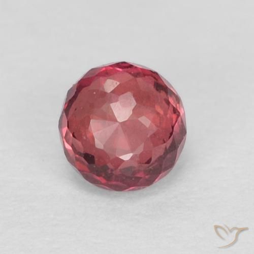 0.41ct 天然 Medium Dark-Red 蓝宝石, 圆形的, VVS