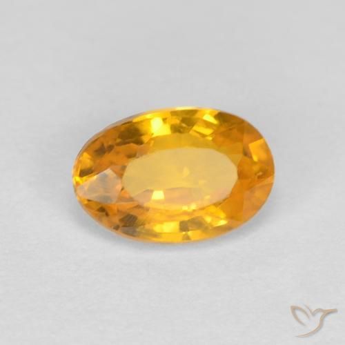 0.60克拉天然蓝宝石，椭圆形，VVS