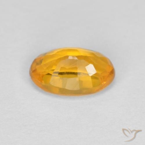 0.60克拉天然蓝宝石，椭圆形，VVS