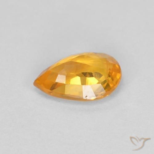 0.50克拉天然蓝宝石，梨形，VS-SI