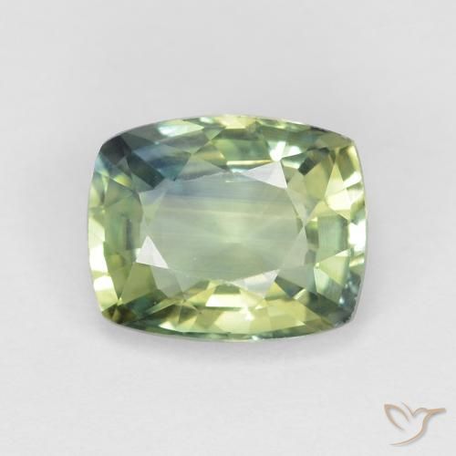 1.29ct 天然 彩色 蓝宝石, 软垫, VVS