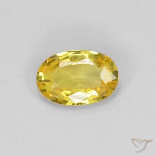 0.48ct 天然 托斯卡纳黄 蓝宝石, 椭圆形, VVS-VS