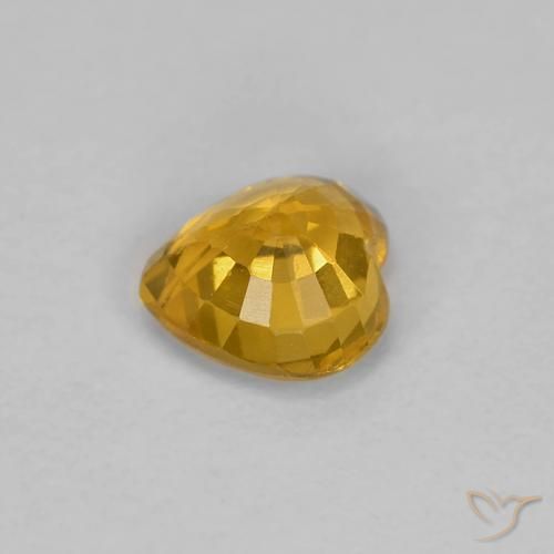 0.47克拉天然蓝宝石，心形，VS