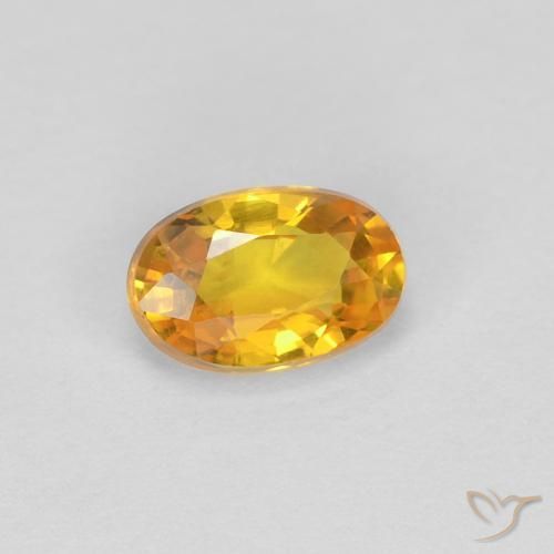 0.57克拉天然蓝宝石，椭圆形，VVS