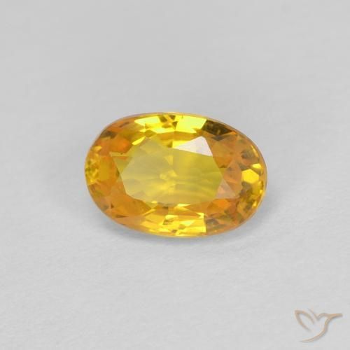 0.68克拉天然蓝宝石，椭圆形，VVS