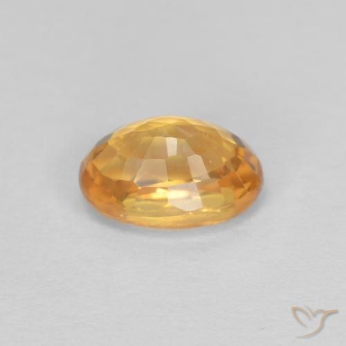 0.75克拉天然蓝宝石，椭圆形，VVS