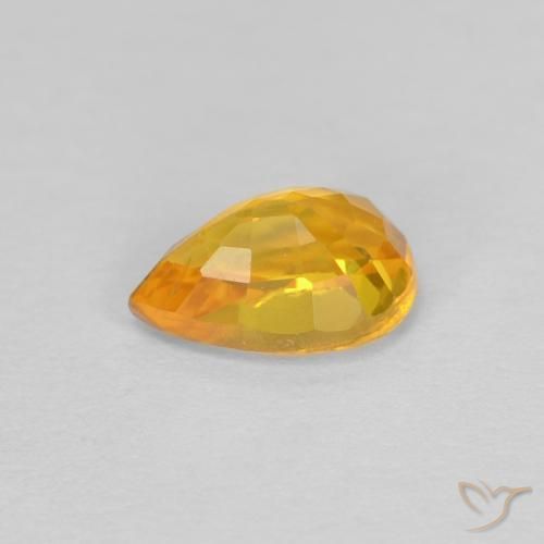 0.63克拉天然蓝宝石，梨形，VVS