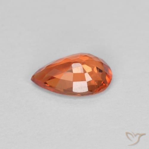 0.50克拉天然蓝宝石，梨形，VVS