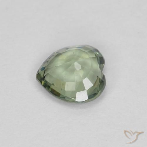 0.38克拉天然蓝宝石，心形，VVS-VS