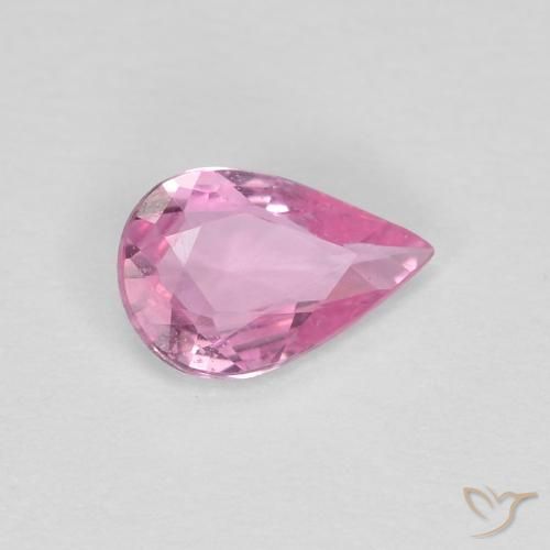 0.35ct 天然 艳粉色 蓝宝石, 梨形, VVS