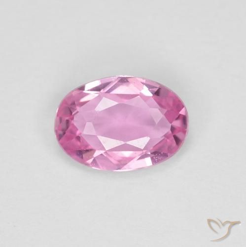 0.41ct 天然 艳粉色 蓝宝石, 椭圆形, VVS