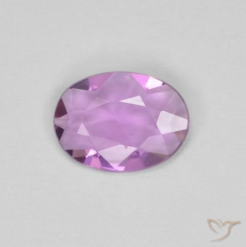 0.48ct 天然 淡粉紫 蓝宝石, 椭圆形, VVS
