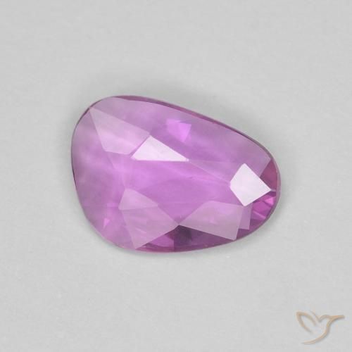 0.60ct 天然 深粉紫 蓝宝石, 花式切割, VVS