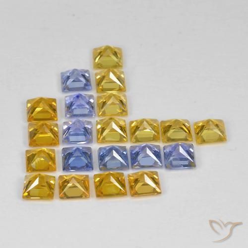 3.37克拉天然蓝宝石，正方形，VS