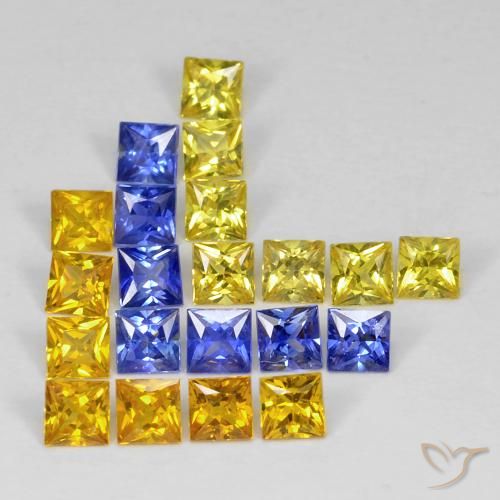 3.51ctw 天然 彩色 蓝宝石, 正方形, VS