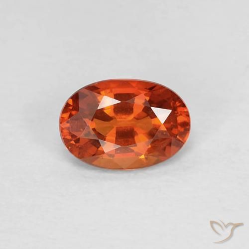 0.55ct 天然 中红 蓝宝石, 椭圆形, VVS