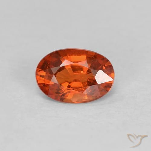 0.47ct 天然 深琥珀红 蓝宝石, 椭圆形, VS