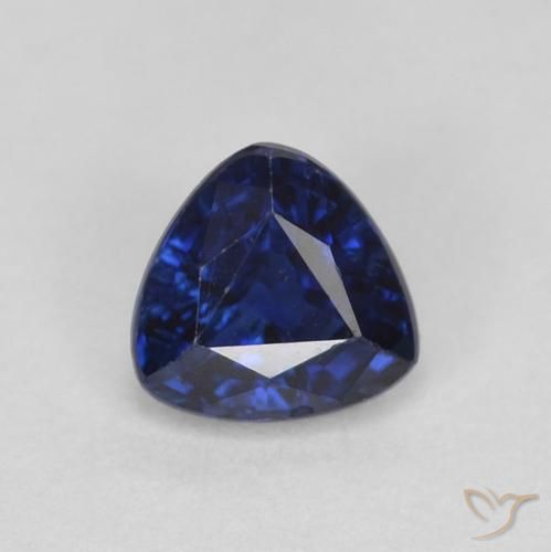 0.46ct 天然 暮光蓝 蓝宝石, 胖三角形, VS