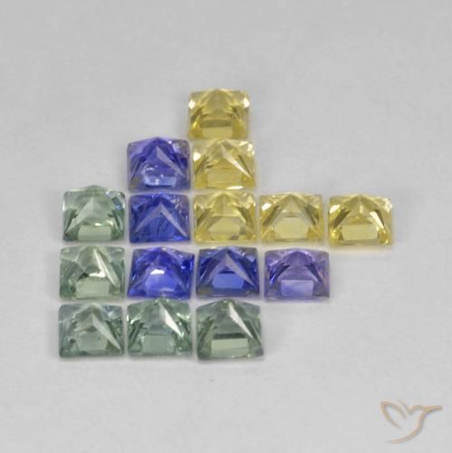 2.75克拉天然蓝宝石，正方形，VS