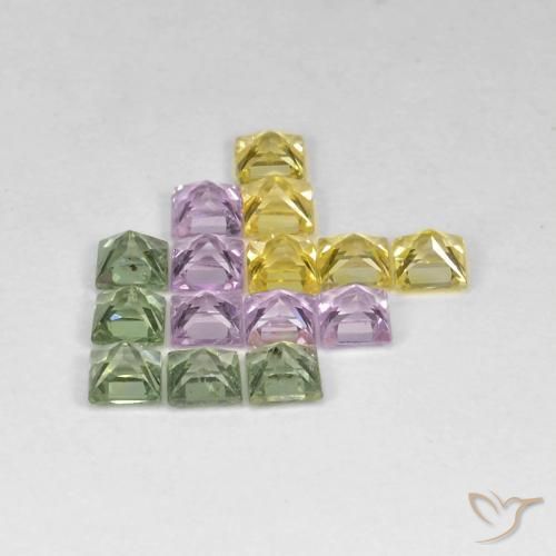 3.40克拉天然蓝宝石，正方形，VS