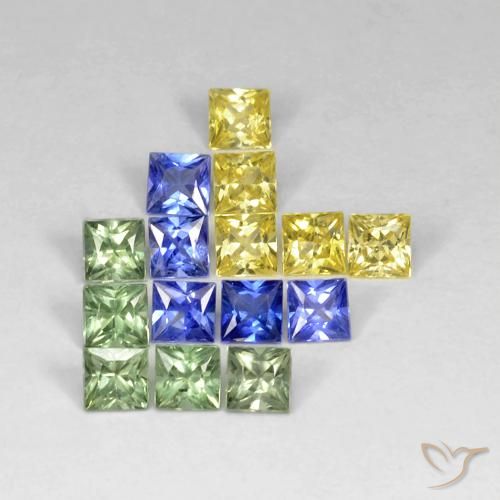 2.99ctw 天然 彩色 蓝宝石, 正方形, VS