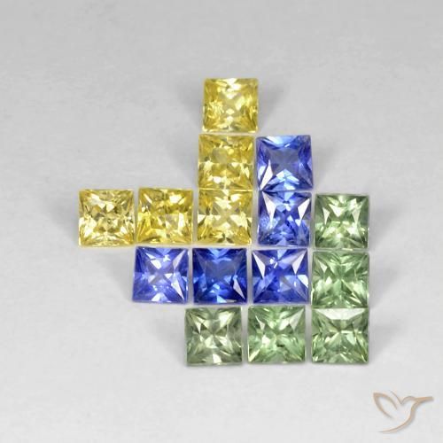 2.99克拉天然蓝宝石，正方形，VS