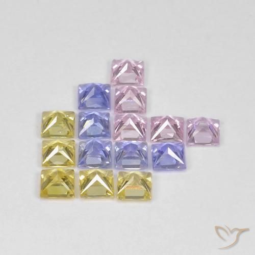 2.72克拉天然蓝宝石，正方形，VS