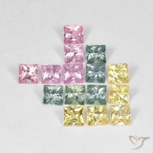 2.66克拉天然蓝宝石，正方形，VS