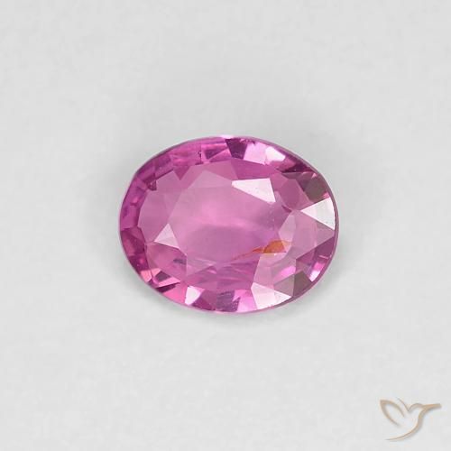 0.34ct 天然 深粉色 蓝宝石, 椭圆形, VS