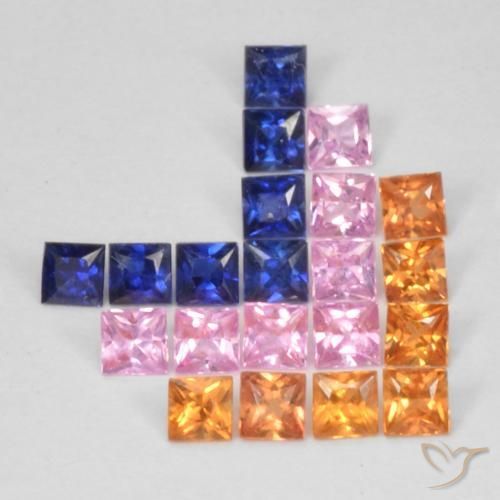 1.49克拉天然蓝宝石，正方形，VS