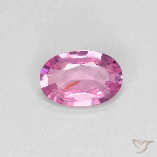 0.44ct 天然 深粉色 蓝宝石, 椭圆形, VS