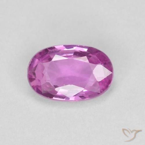 0.47ct 天然 粉紫色 蓝宝石, 椭圆形, VVS