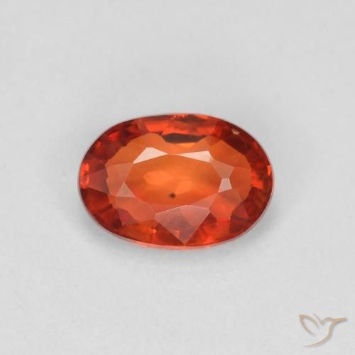 0.60ct 天然 中红 蓝宝石, 椭圆形, VVS-VS