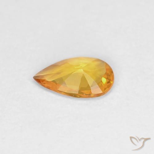 0.27克拉天然蓝宝石，梨形，VVS