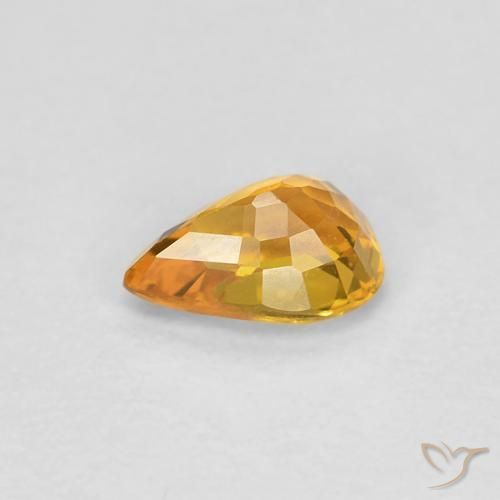 0.52克拉天然蓝宝石，梨形，VVS