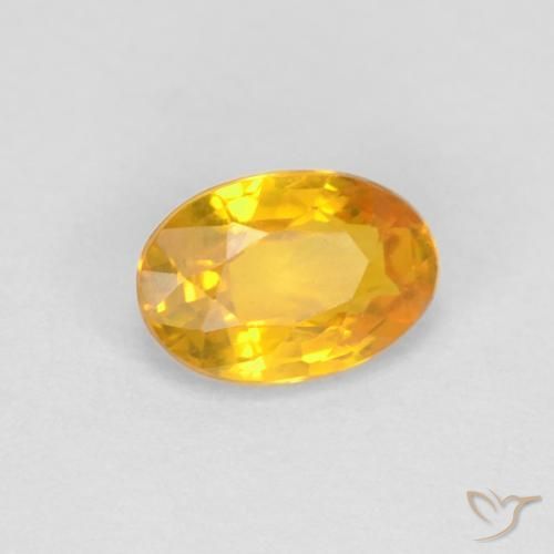 0.67克拉天然蓝宝石，椭圆形，VVS