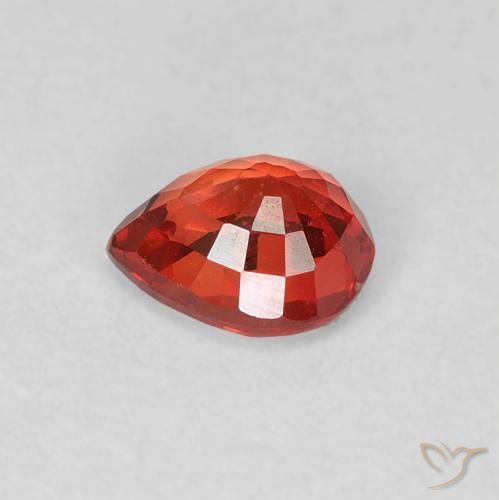 0.51克拉天然蓝宝石，梨形，VVS-VS