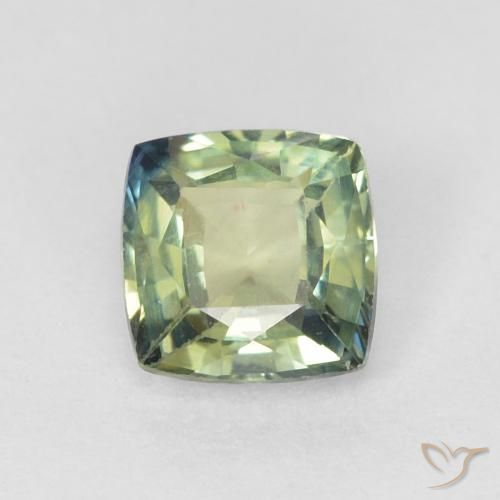 0.47ct 天然 浅绿色 蓝宝石, 软垫, VVS