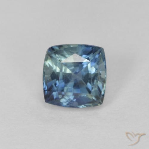 0.83ct 天然 青色 蓝宝石, 软垫, VVS