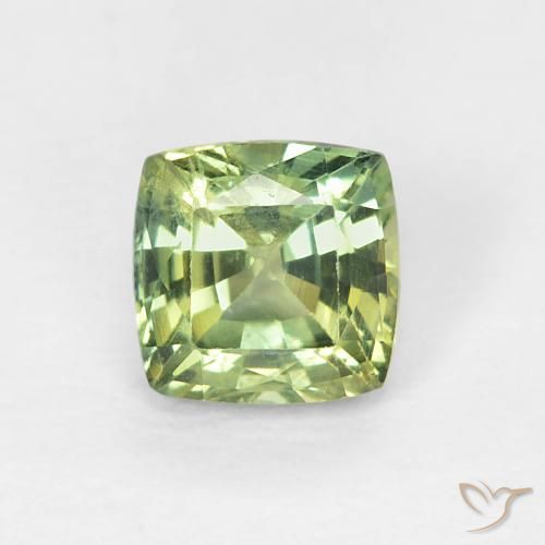 0.69ct 天然 橄榄绿色 蓝宝石, 软垫, VS